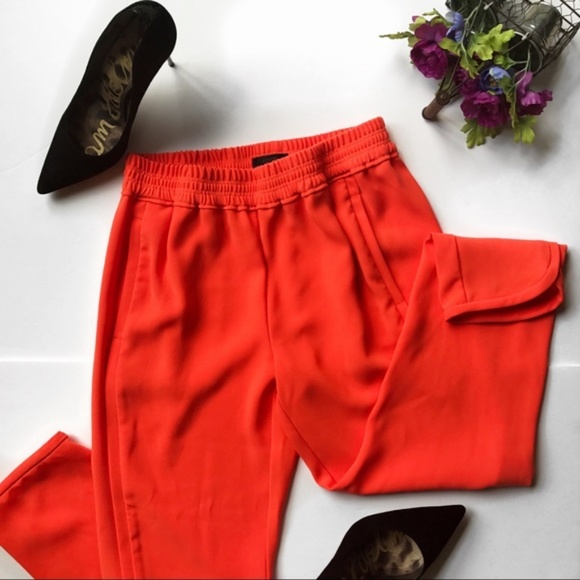 J. Crew Pants - J. Crew  - Orange 'Reese' Crepe Relaxed Jogger